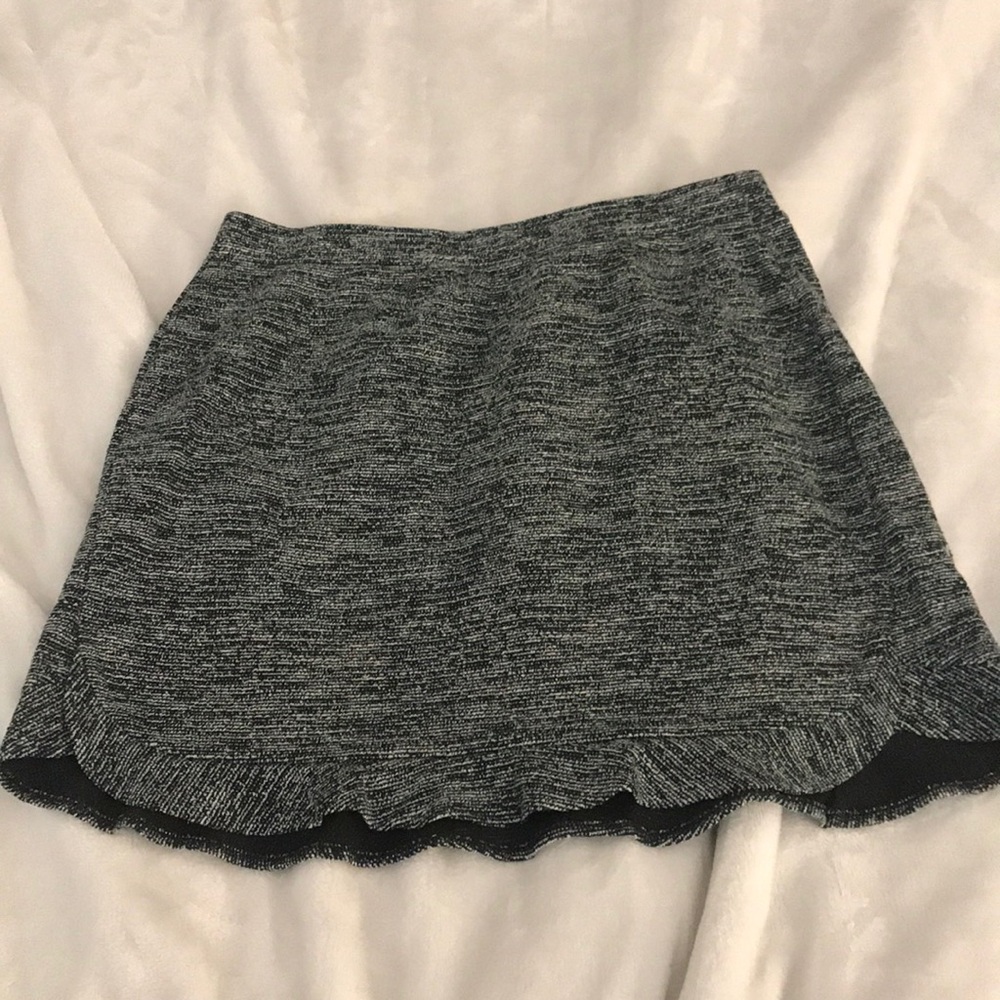 Blue & green patterned skirt